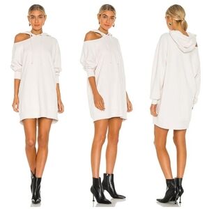 Lna Lion cutout hoodie dress size XS